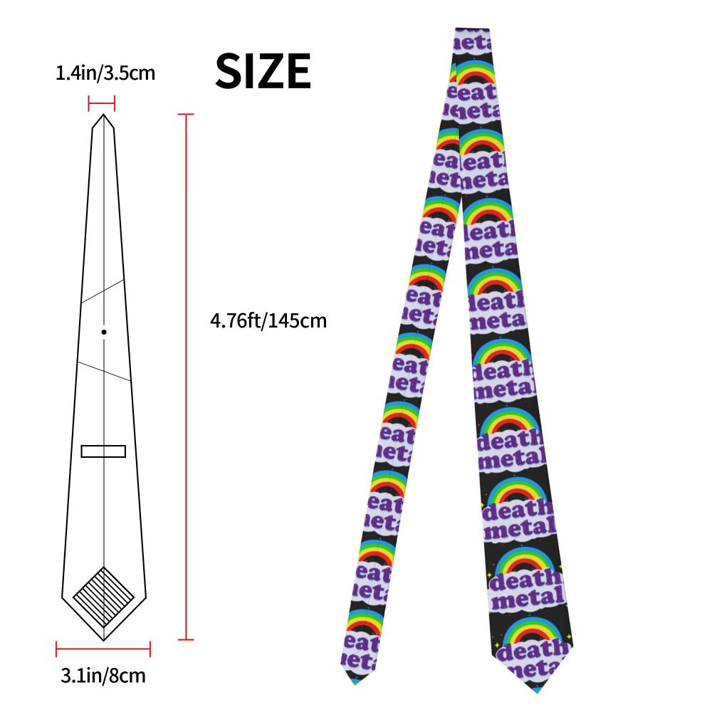 Slipknots Neckties Men's Customized Silk Heavy Metal Rock Music Gift Neck Tie for Office