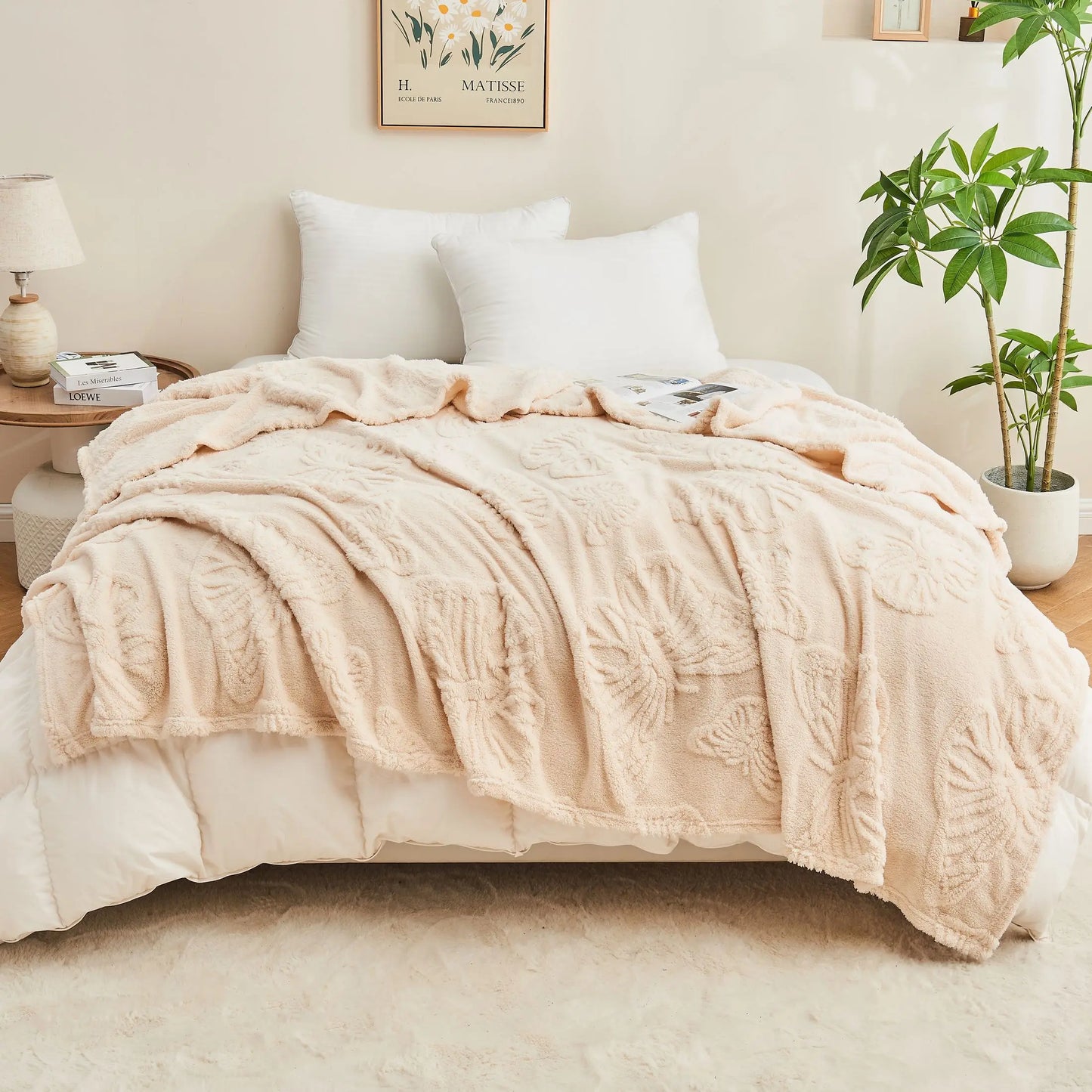 1 Pc Contemporary Knitted Polyester Luxury Throw Blanket -Soft Fleece Sherpa for Office, Sofa, Student For EU