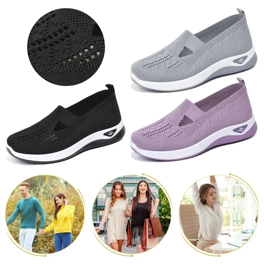~New Summer Barefoot Walking Shoes for Women Mesh Breathable Comfortable Orthopedic Shoes Non Slip Sneakers with Arch Support