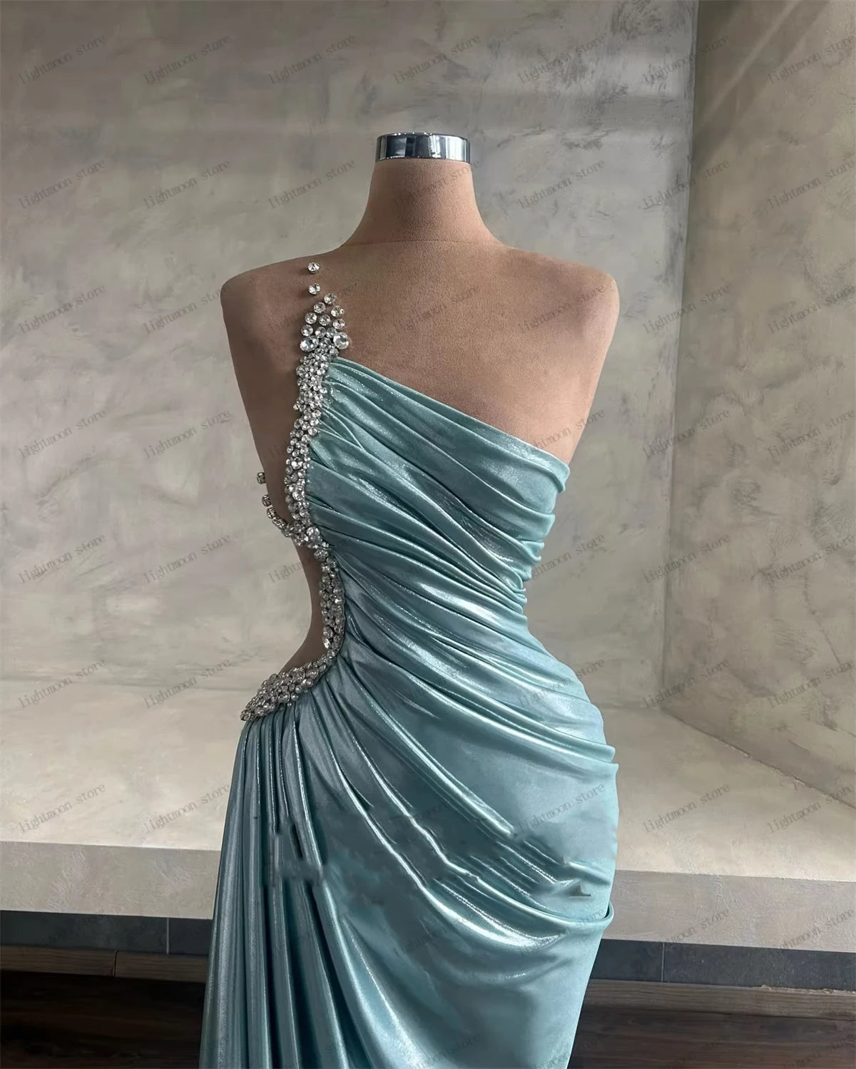 Modern Evening Dresses Charming Prom Dress Beading Appliques Sleeveless Backless فساتين سهرة Elegant Vestidos De Gala Customized