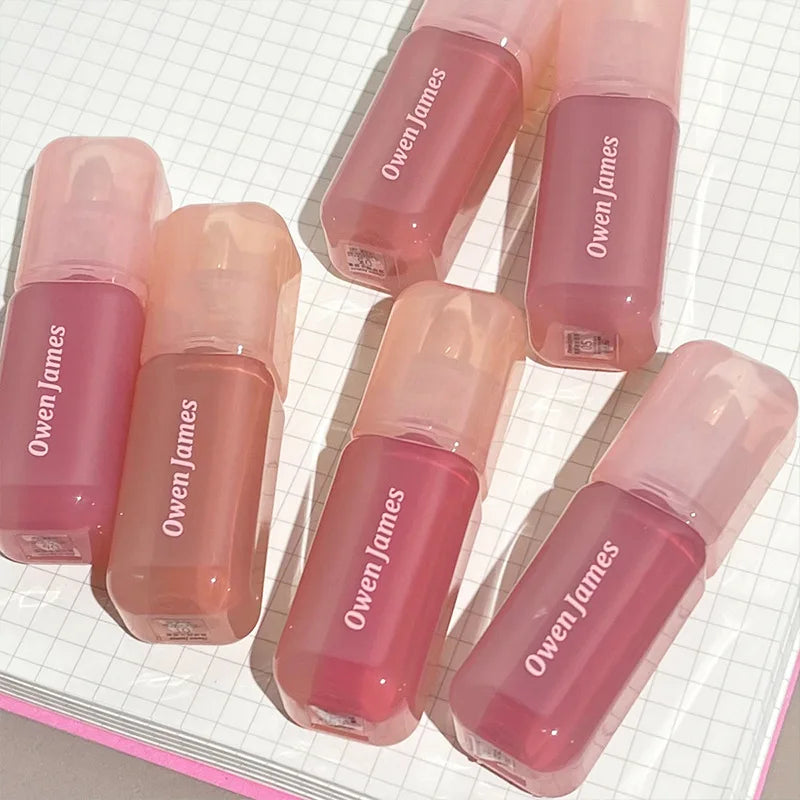 Glossy Non-stick Cup Lip Gloss Long Lasting Cheek Mud Lip Plumper Tinted Lip Lipstick Lip Makeup Cosmetics