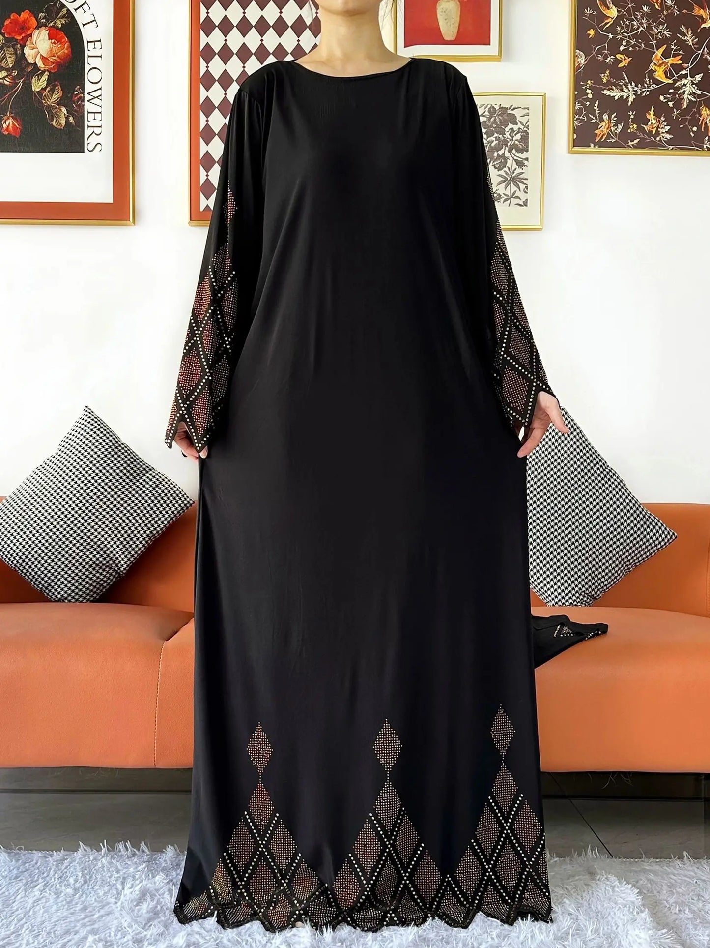 2025 Islamic Women's Hijab Scarf Long Dress Sets Prayer Garment Set Long Khimar Dress And Hijab Combo for Ramadan Daily Wear