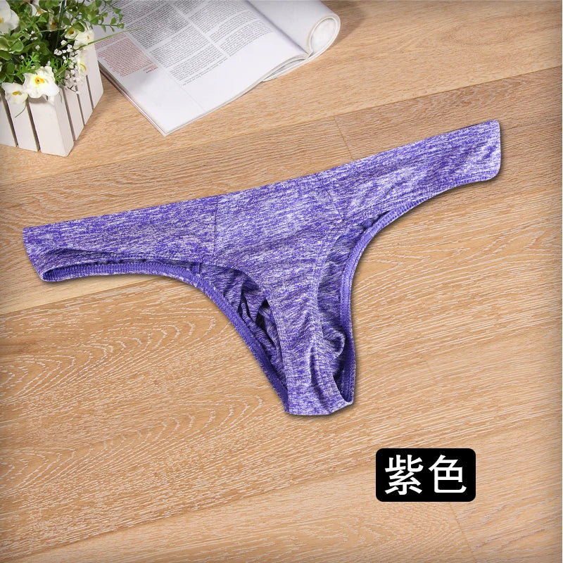 Thong Men's Underpants Sexy U Convex Comfortable Breathable Thin Section Sexy Men's Underwear Fashion T Back Thongs