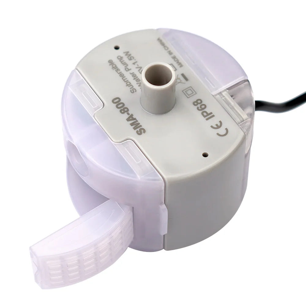 DC5V/1A USB Water Pump DIY Water Dispenser Fountain Filter LED Replacement Pump Stainless Steel Water Fountain Pump Filter