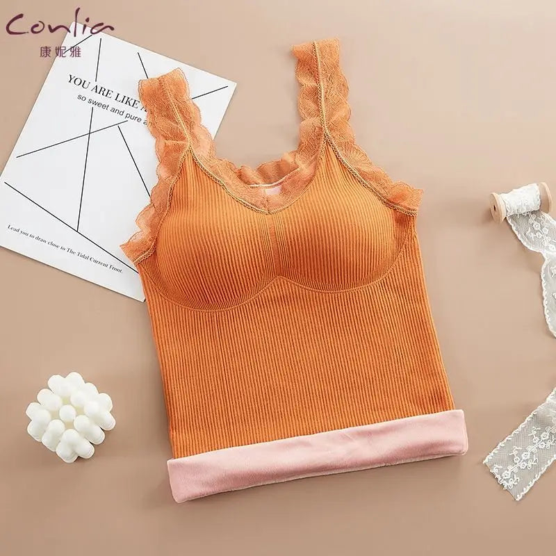 Thermal Underwear Plus Size Vest Thermo Lingerie Women Winter Clothing Warm Top Inner Wear Thermal Shirt Undershirt Intimate