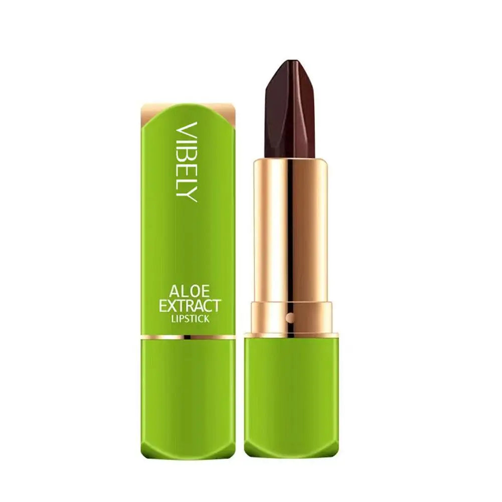 Aloe Vera Lip Balm Stick 3 Color Long Lasting Nourishing Lipstick, Temperature Changing Color Lip Gloss for Daily Makeup