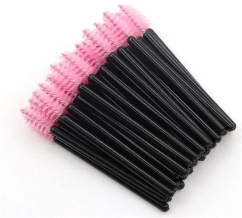 50/100 Disposable Eyelash Micro Brush Eyebrow Comb Mini Mascara Wand Applicator Microbrush Lash Extension Supplies Makeup Tools