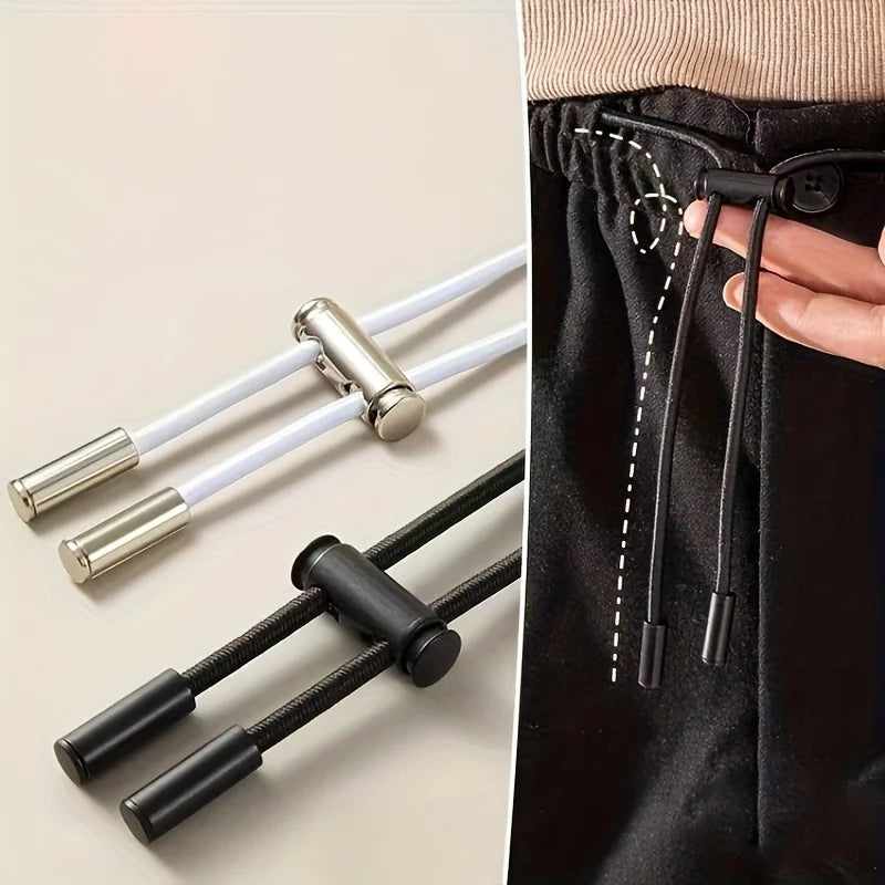 10pcs Spring Buckle No-Tie Shoelace Locks – No-Install Button-Type Drawstring Buckles for Shoelaces, Hoodies, Jackets