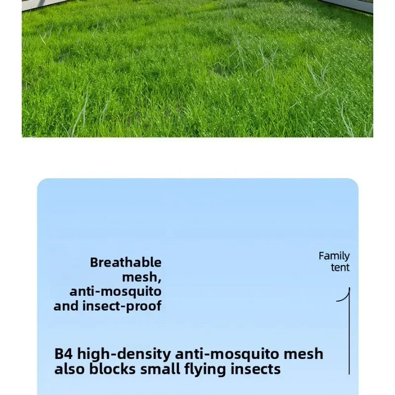Large Outdoor Tent Canopy Sunshade Screen Gazebo Portable Mosquito Proof Camping Shelter