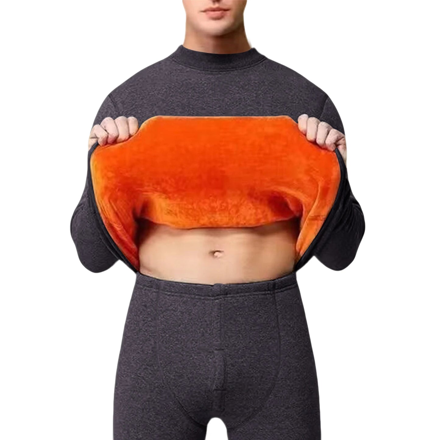 Men's Thermal Underwear Thin Base Cotton Sweater Winter Thermo Shirt Tops Pants Set Thermal Clothing Set Skiing Underwear Set