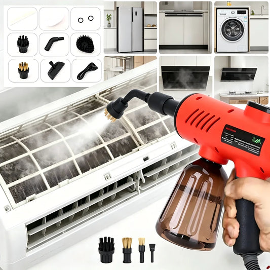 Handheld Steam Cleaner High-Pressure and High-Temperature Sterilization 1200W Household Air Conditioner Kitchen Hood Washer Gun