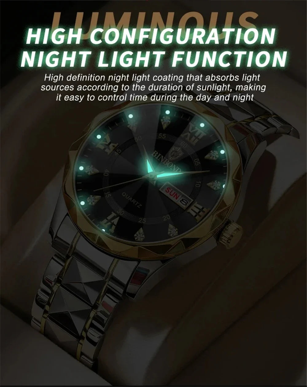Watch For Men Original Top Brand All Black Stainless Steel Men's Wristwatch Classic Business Waterproof Japan Movement