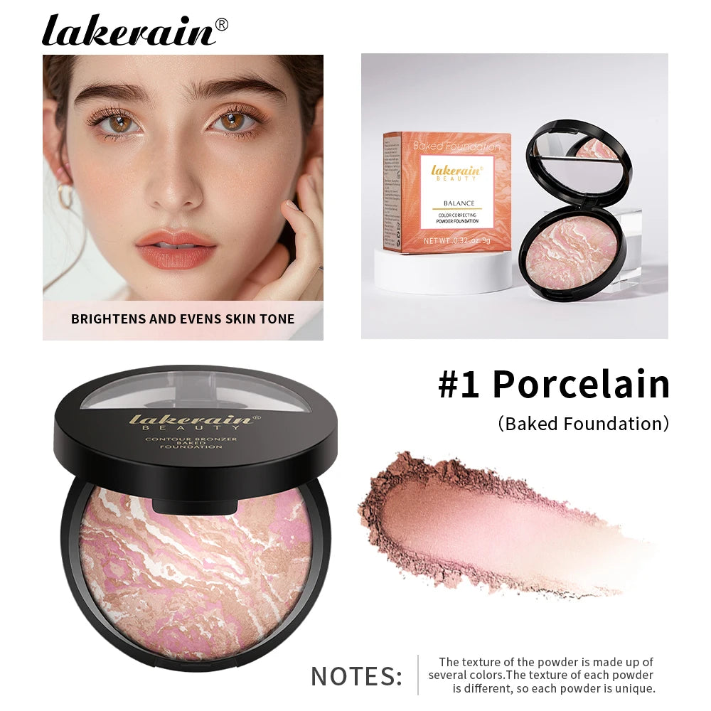 Setting And Contouring Powder Palette Color Correcting Powder Foundation Coverage Semi Matte Natural Finish Powder Cosmetics