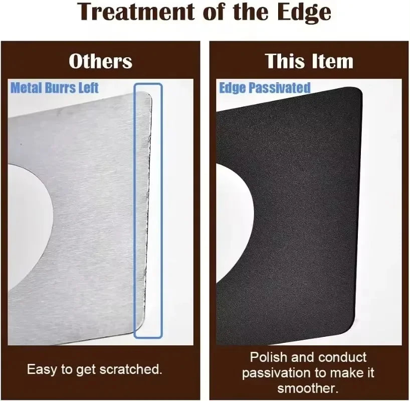 Door Lock Repair Board Cover Circular Stainless Steel Plates Garage Door Handle Plate Covers Patch Reinforcement Plates Brackets