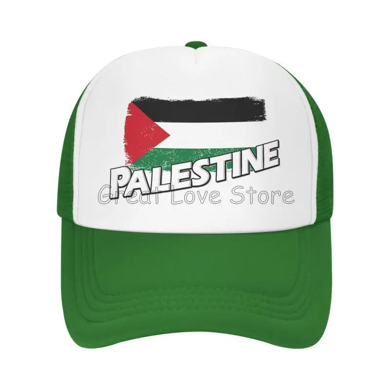 Palestine Flag Baseball Caps Breathable Mesh Cap for Women Men Summer Outdoor Casual Sun Protection Hat Adjustable Snapback Hat