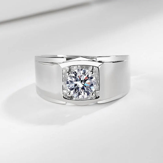 925 Sterling Silver Mens Ring  5A Zircon for Men Women fashion Wedding Jewelry Engagement Charm Party Gift High Quality Ring