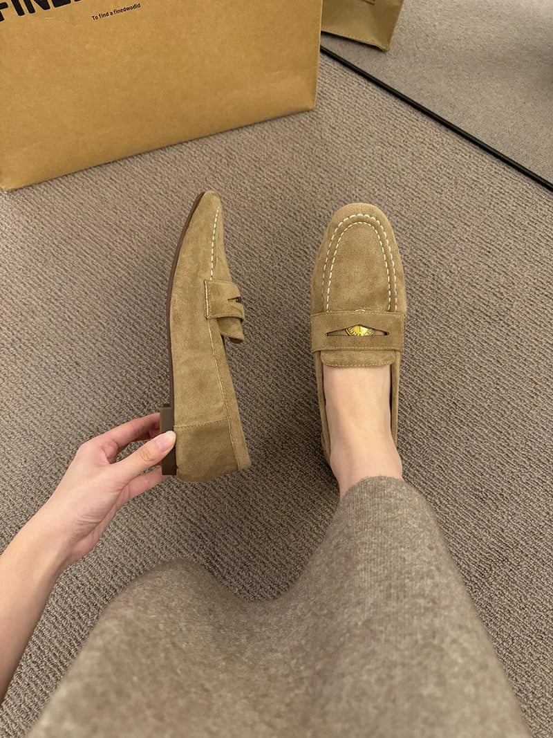 2026 New Flat Bottom Shoes Women's Lightweight and comfortable high-quality single shoes Casual Shoes Autumn Fashion