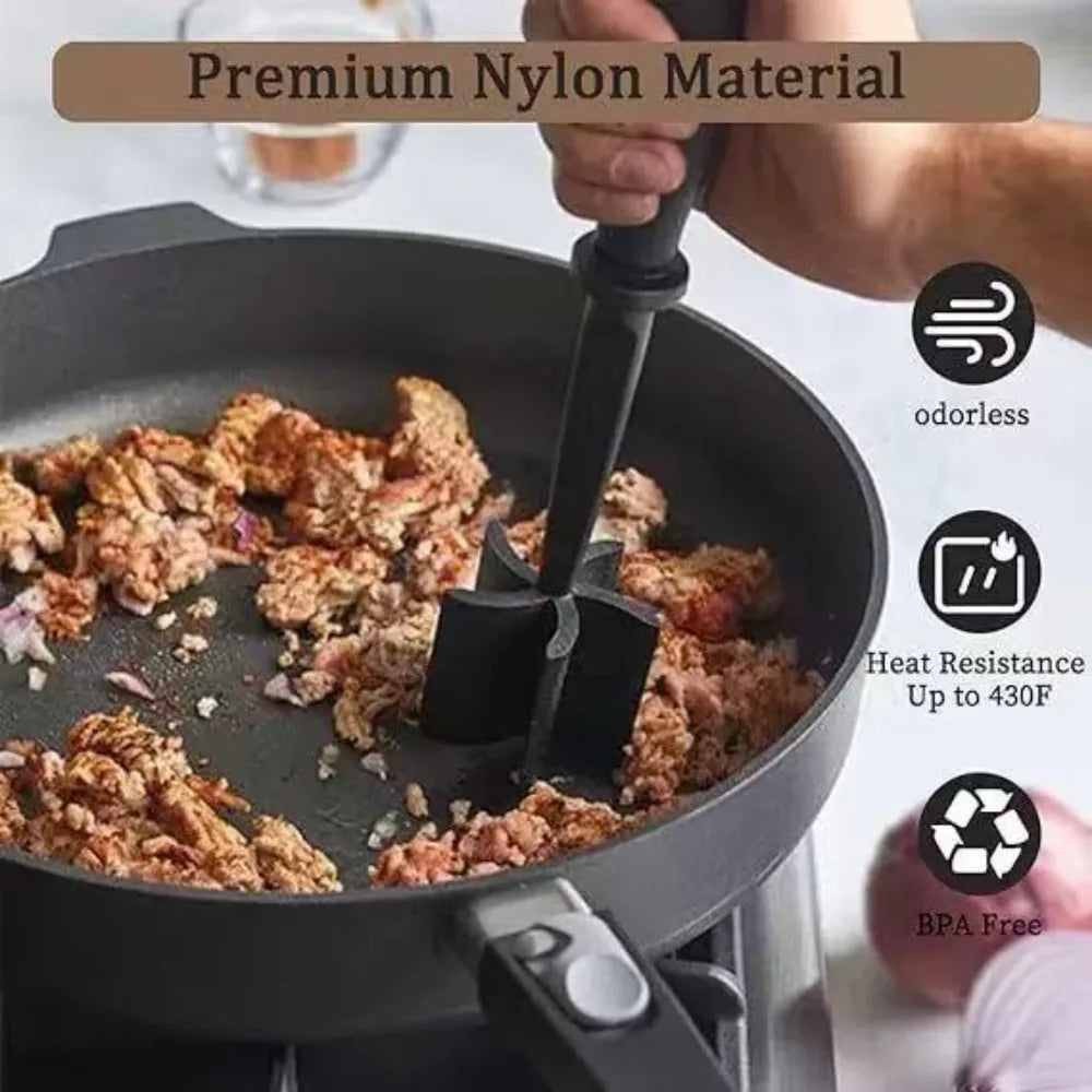 Handheld Meat Grinder Stick Chopper Rice Mixer Grinding & Bean Salad Blender Cooking Scraper Pounding Kitchen Accessories