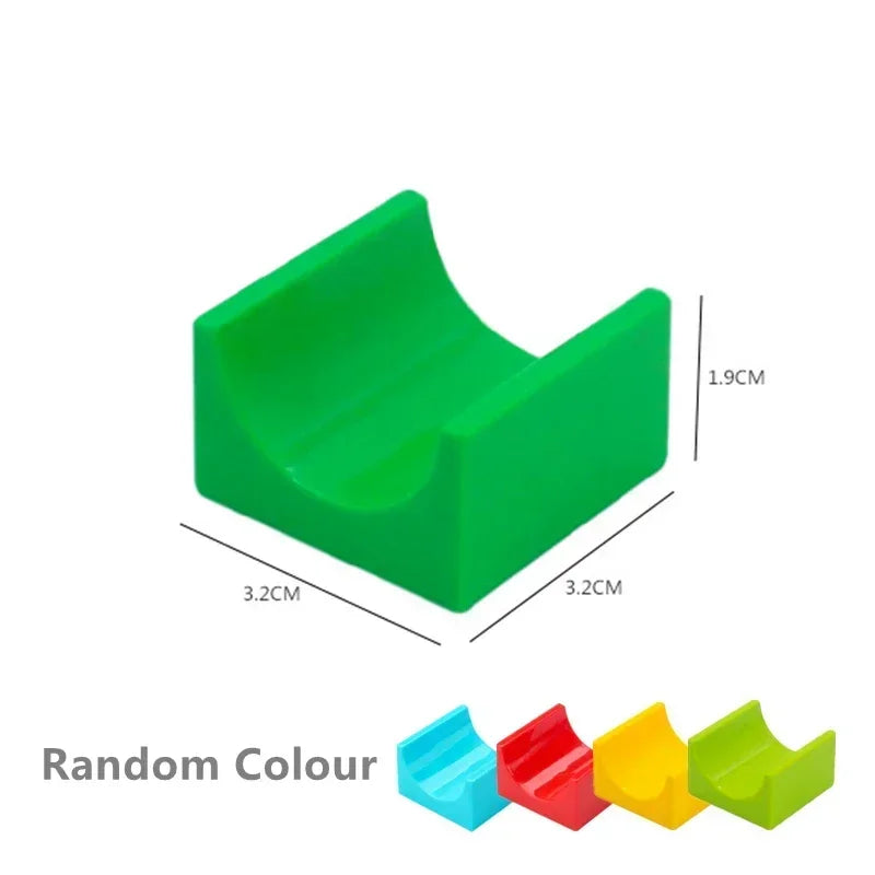 Big Size Building Blocks Marble Race Run Maze Games Compatible Large Bricks Running Ball Chute Giraffe Kids Gift Educational Toy