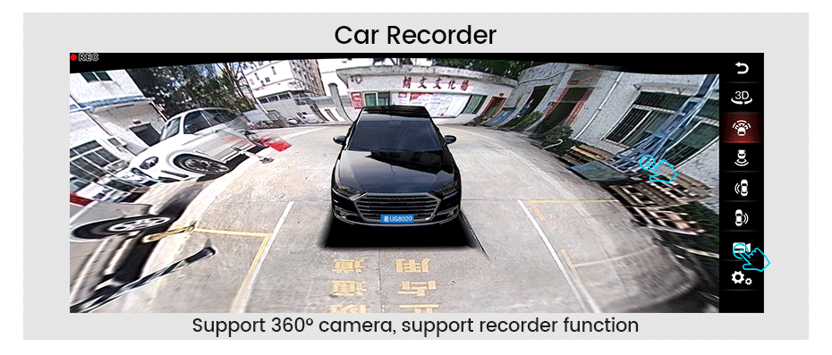 MEKEDE 360° Panoramic Camera HD Rear / Front / Left / Right 3D 360 Bird View Panoramic Accessories For Car MP5 Multimedia player