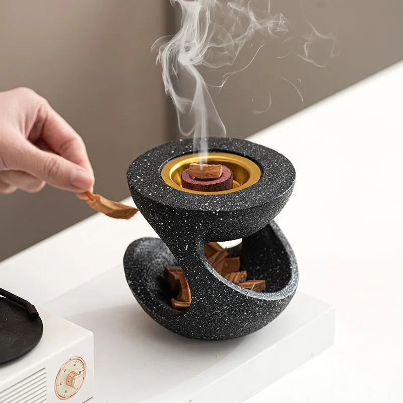 Y Modern Resin Hanging Pot Shaping Incense Burner Handheld Aromatherapy Burner Middle Eastern Arabian Festival Home Decoration