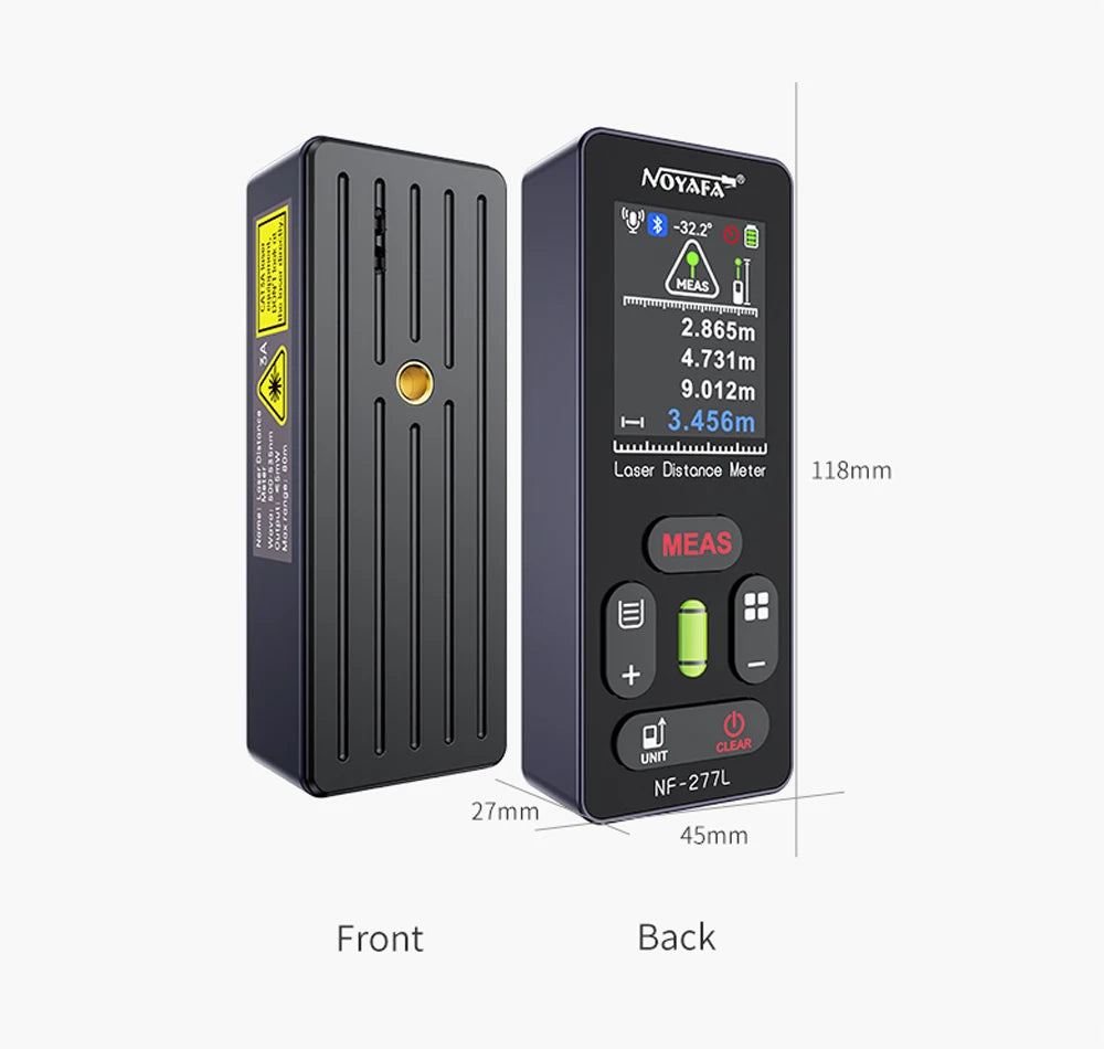 NOYAFA Green Light Laser Rangefinder High Accuracy Laser Distance Meter 60/100M Professional Laser Meter with Laser Crosshair