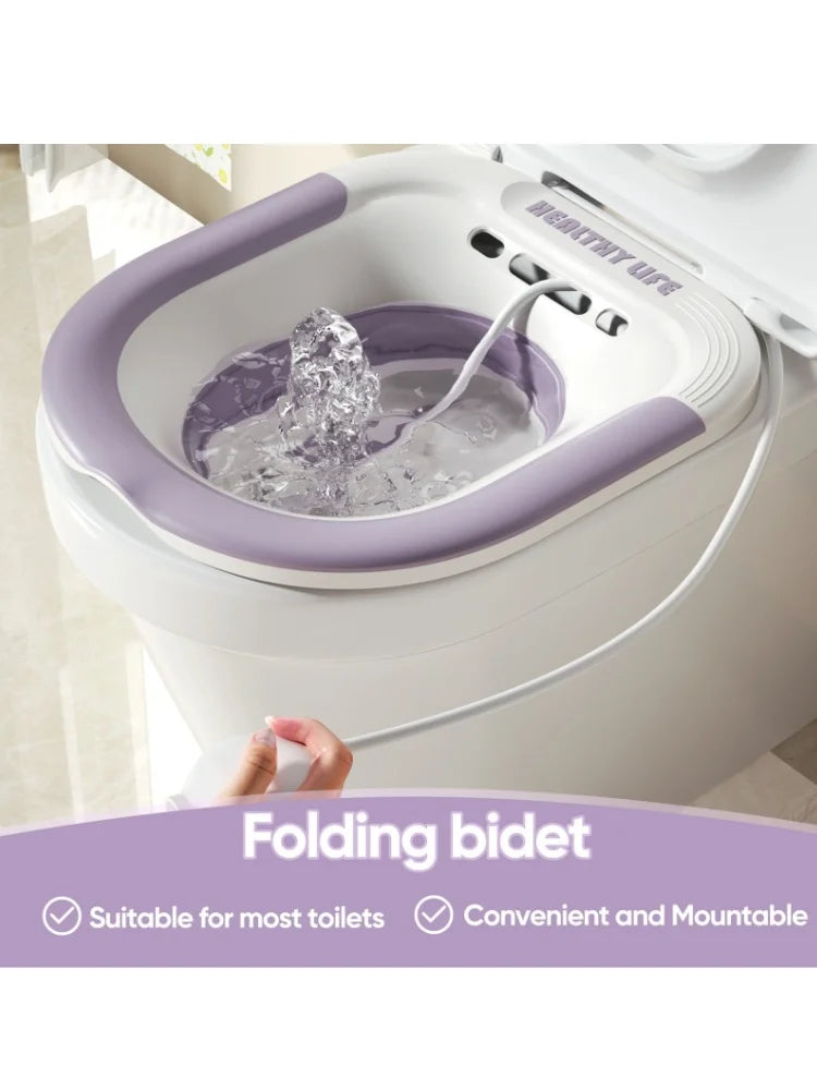 Bidet hemorrhoid toilet, suitable for postpartum pregnant women or hemorrhoids, foldable and hangable storage Private care clean
