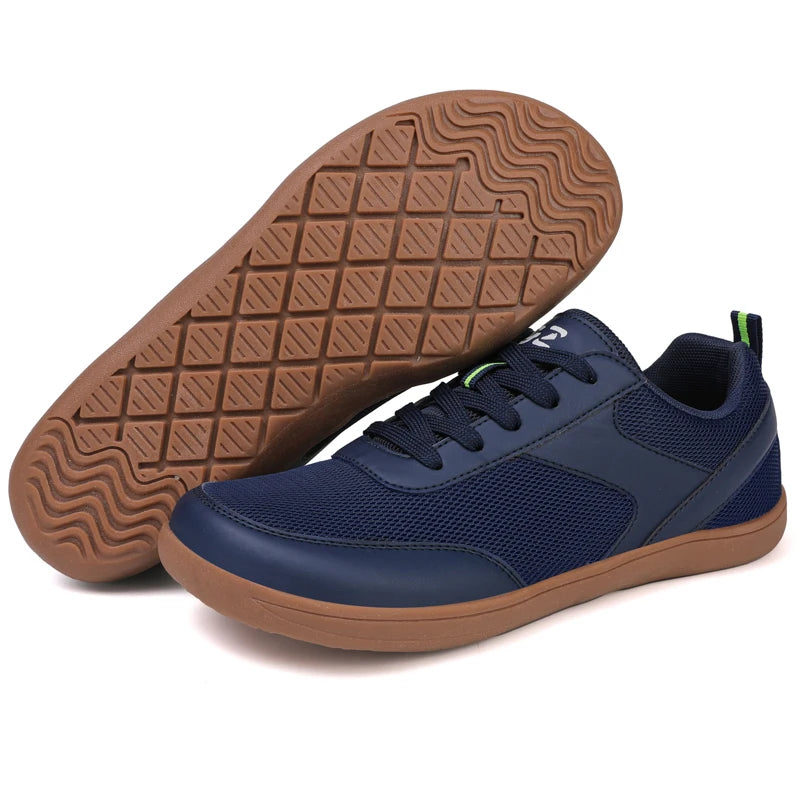 New Wide Toe Men Shoes Casual Versatile Soft Sole Wide Last Shoes Walking Sneakers Breathable Mesh Comfortable Barefoot Shoes
