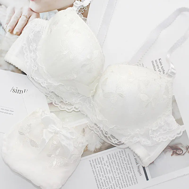 Lingerie for Woman Hot Sale Female Underwear Sexy Lingerie Set for Girls Cute Wireless Lace Lingerie Panties Set Bra Underwear