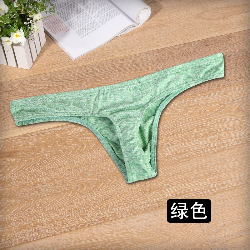Thong Men's Underpants Sexy U Convex Comfortable Breathable Thin Section Sexy Men's Underwear Fashion T Back Thongs