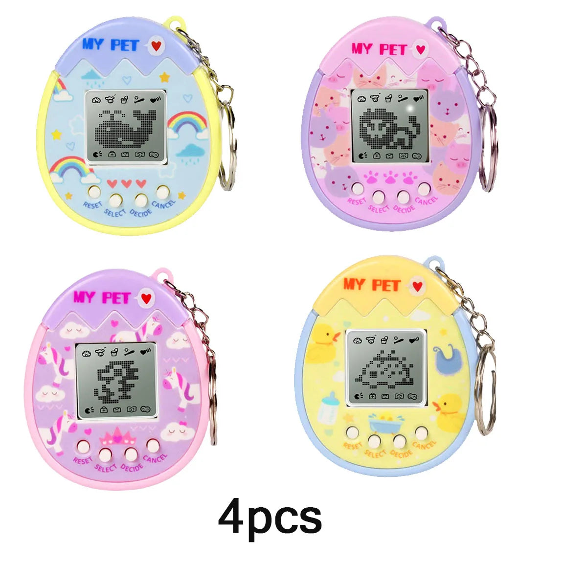 Virtual Pets Keychain for Boys Girls 168 Pets Retro Handheld Game Filled Easter Eggs  Easter Gift