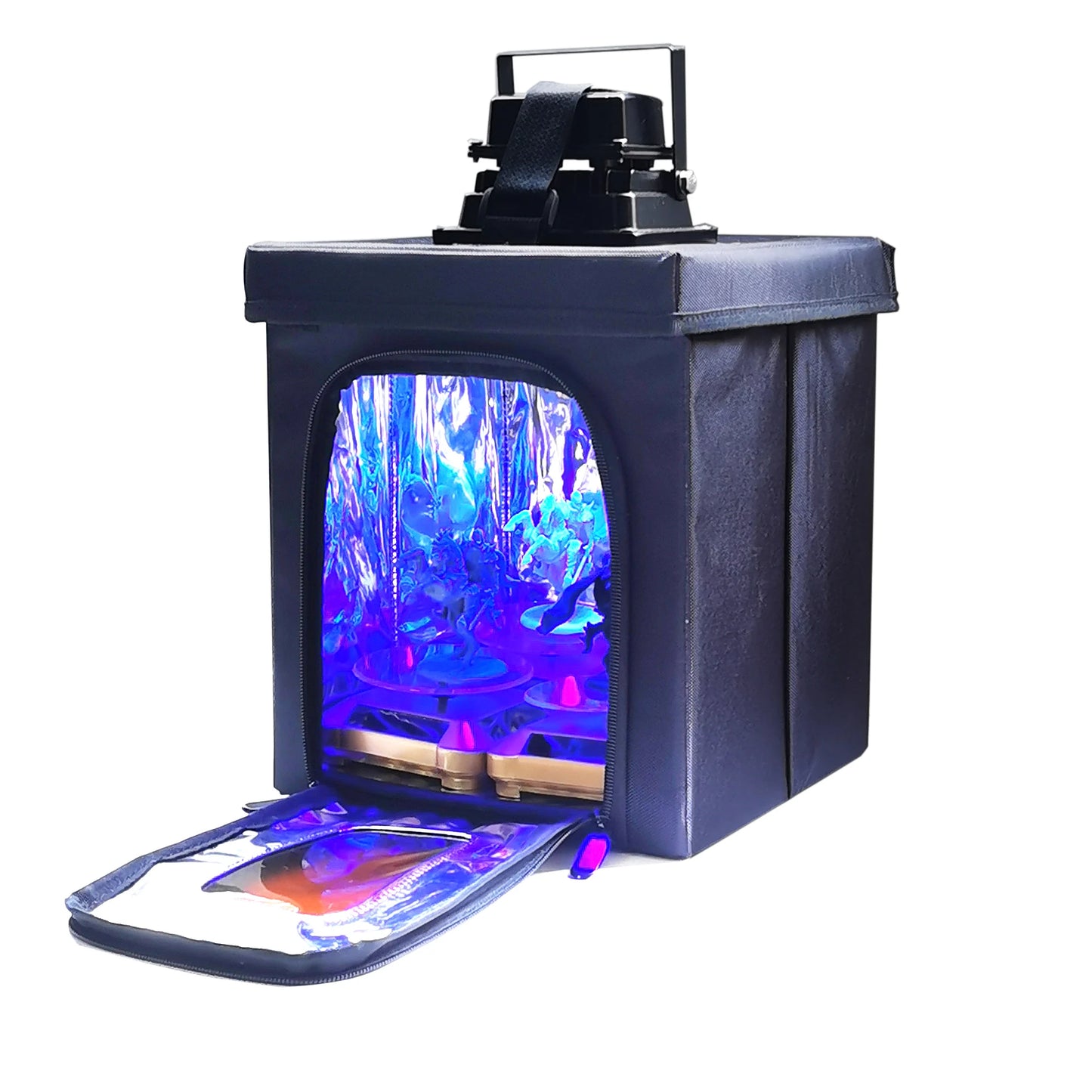 FUNGDO UV Resin Curing Box DIY Curing Enclosure 405nm UV Light Cabinet  with Solar Turntable for Curing LCD SLA DLP 3D Resin Pro