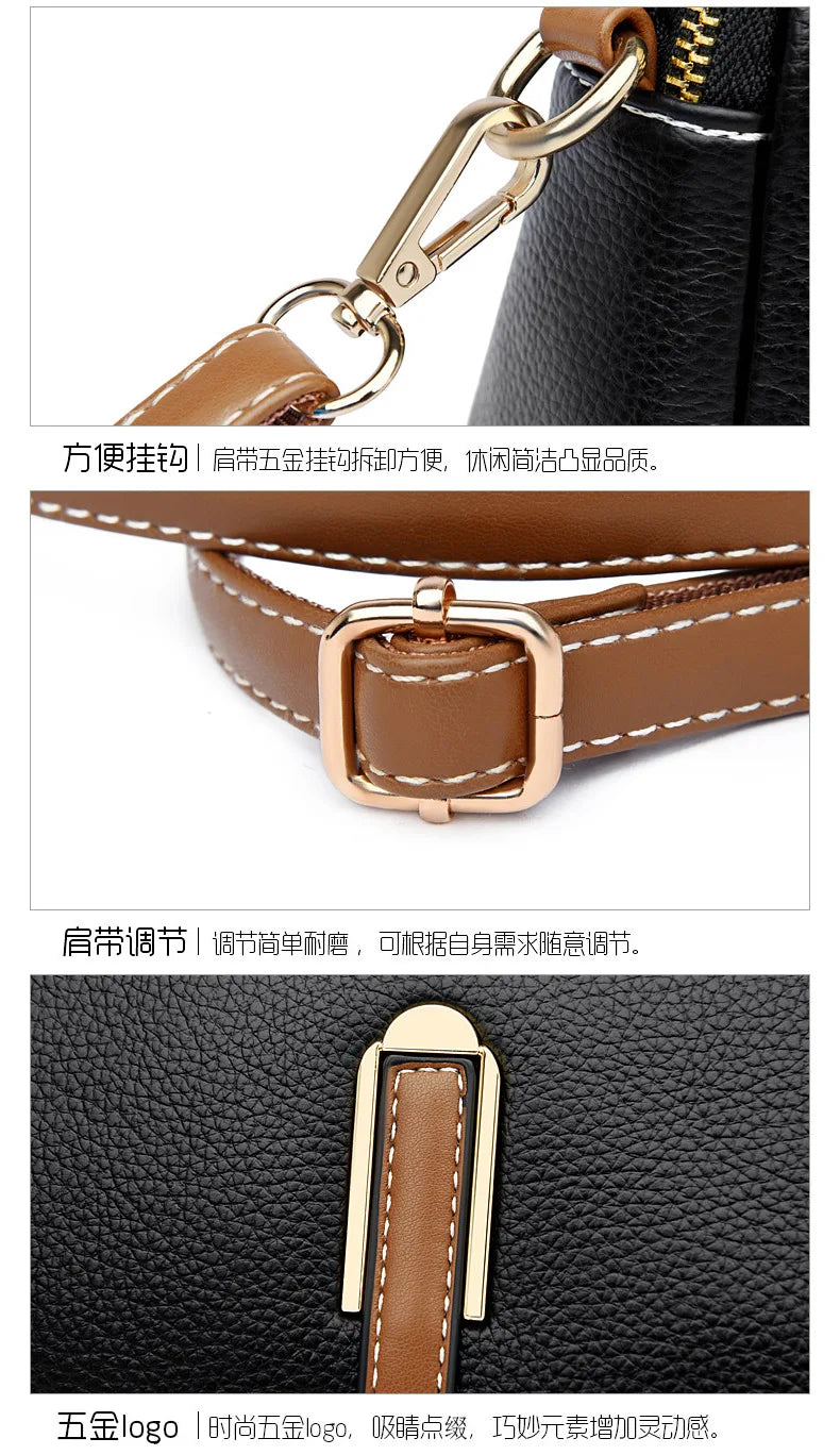 Women's bag 2025 new spring/summer shell bag, simple shoulder bag, zero wallet texture, western-style crossbody small bag