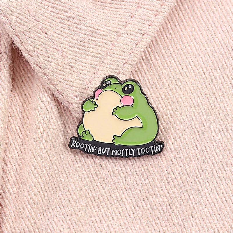 Autism Rizz 'em with The Tism Enamel Pin Cartoon Frog ADHD Awareness Mental Health Brooches Lapel Badge Jewelry Gift For Friends