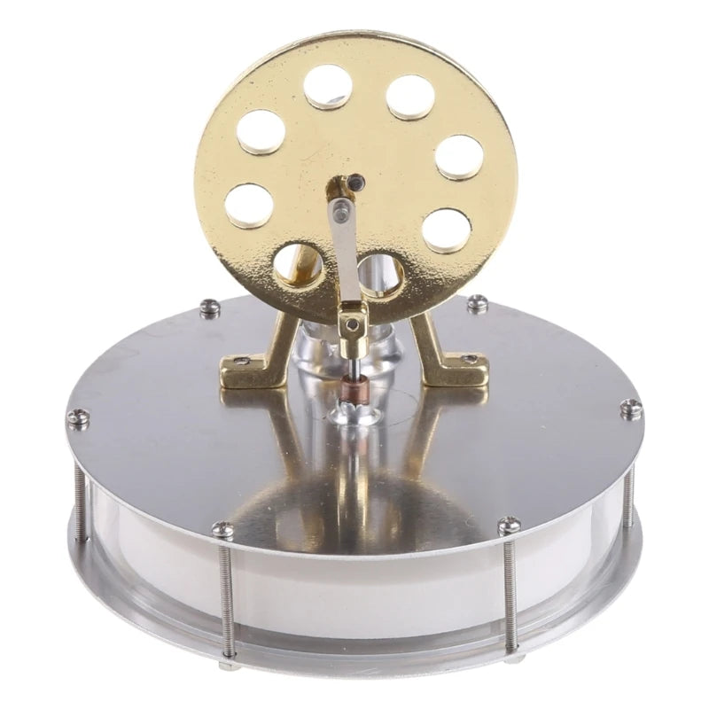Miniature Low Temperature Stirling Engine Motor Model Puzzle Toys Kit Education Model Children Adult