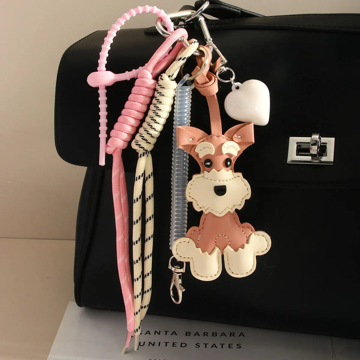 Ladies' Bag  Pendants Cartoon Puppy Cute Versatile Kawaii Sweet Bag Charms Fashionable Versatile High Quality Keychains For Girl