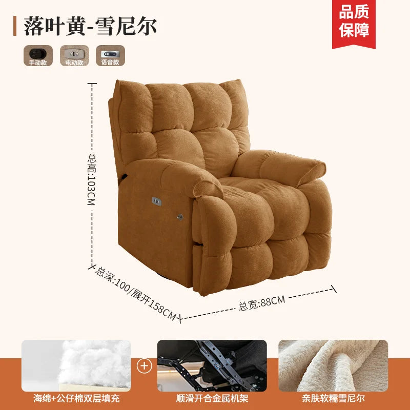 Recliner Europe Living Room Sofas Comfortable Adults Minimalist Design Sofa Cinema Lounge Muebles Para Habitacion Furnitures