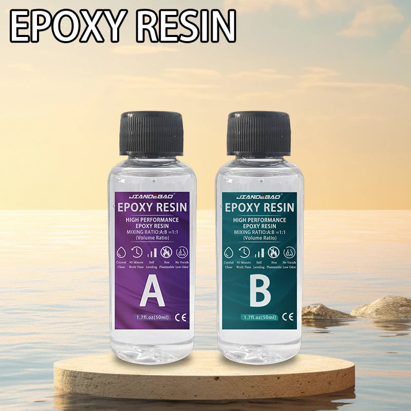 Epoxy Resin AB Glue - High - Strength Adhesive for Metal, Wood, Plastic & More | Quick Drying, Suitable for DIY & Repairs