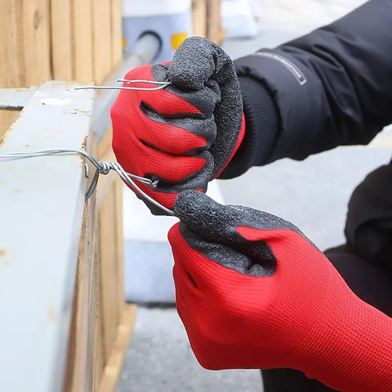 Crinkled Anti-Slip Gloves, Anti-Skid Labor Protection Gloves, Work Gloves. High Grip, Wear-Resistant & Anti-Slip