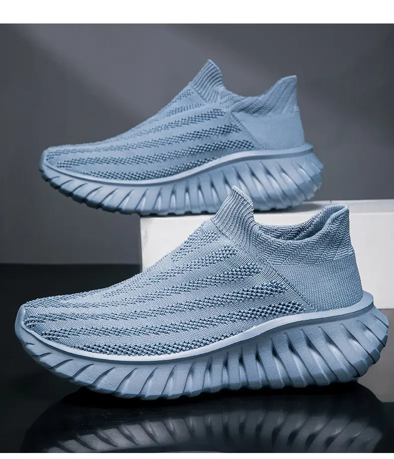 Men's One Foot Walking Shoes Anti Slip Running Shoes, Breathable Thick Soled Shoe Lightweight Fitness Casual Sneakers for Women