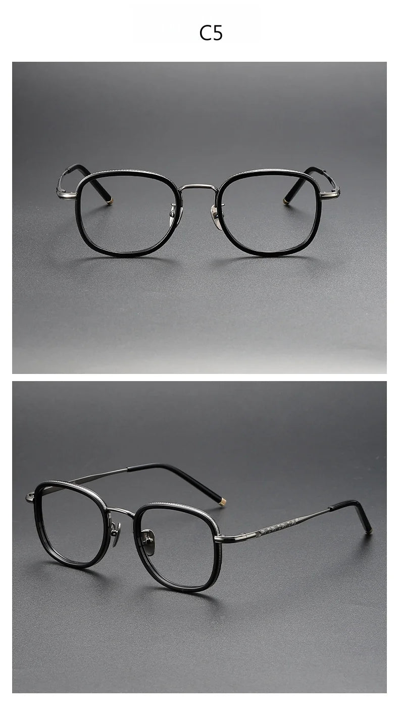 New Ultra-light Ttanium Glasses Frames Retro Designer Men's And Women's Glasses Frames Blue Ligh Optical Prescription Frames 712