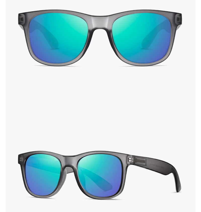 Peekaboo outdoor polarized sunglasses fashion men driving square sun glasses uv400 male travel accessories 2025 brown green
