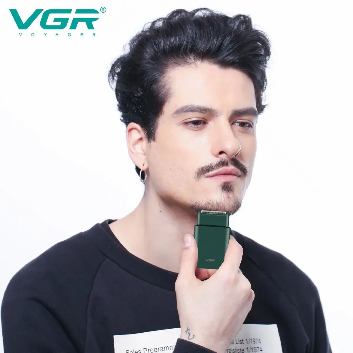 VGR Beard Trimmer Rechargeable Beard Trimmer Professional Beard Shaver Electric Shaver Mini Razor Shaving Machine for Men V-390