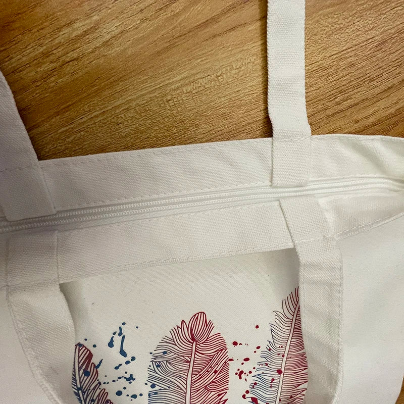 Women's Bag Cartoon Lady Bags New Handbags Man Tote Bag Eco Shopper Shopping Beach Cloth Canvas Handbag Shoulder Foldable the