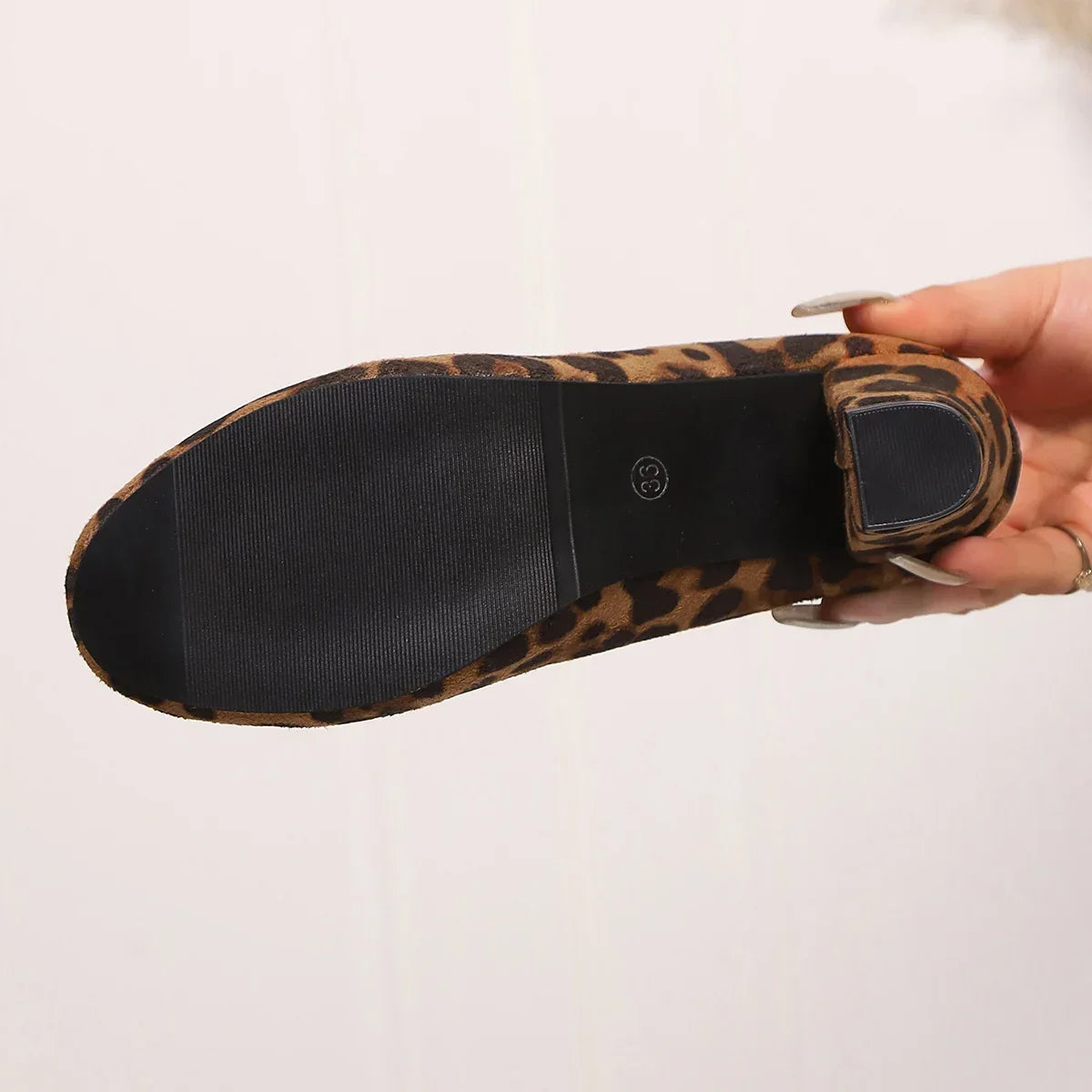 Autumn Single Shoes Women's Fashion New Round Toe Shallow Suede Cover Foot Non-slip Wear-resistant High Heels