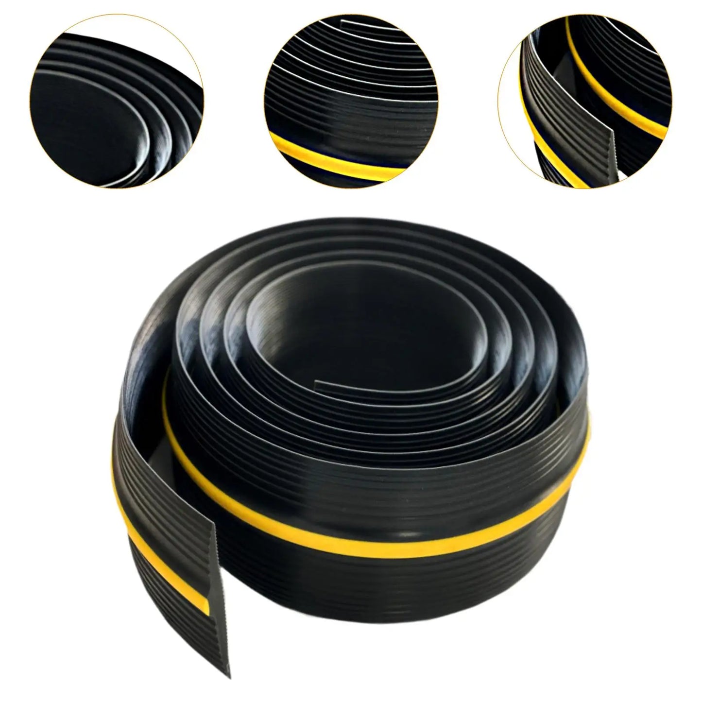 Garage Door Bottom Threshold Seal Strip Waterproof Weatherstrip Windproof Easy Cut Weatherproof Lightweight Weather Stripping