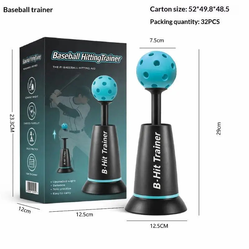 Baseball Batting Hitting Trainer Heavy Stable Base Solo Training Aid for Beginner Players Skill Practice Home Backyard Use