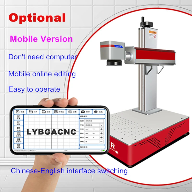 50W Raycus Fiber Laser Marking Machine 30W Laser Engraver Nameplate Engraving Metal Carving for PVC Plastic Stainless Steel