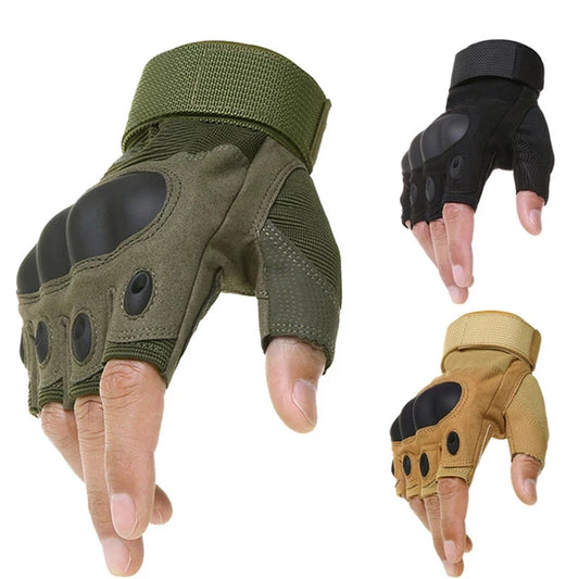 Outdoor Tactical Gloves Sport Gloves Half Finger Type Men Combat Gloves Shooting Hunting Gloves