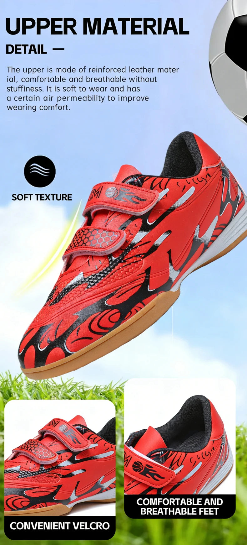 Kids Soccer Shoes School Football Boots Professional Cleats Grass Training Sport Footwear Boys Outdoor Futsal Soocer Boots 28-38